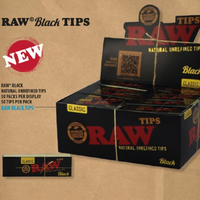 Raw Black Tips 1*50 Booklets